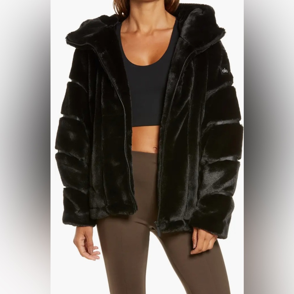 Alo Yoga Knock Out Faux Fur Jacket